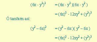 Regla Para Obtener El Producto De Un Binomio Al Cuadrado