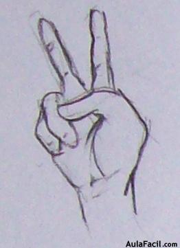 mano haciendo simbolo de paz y amor