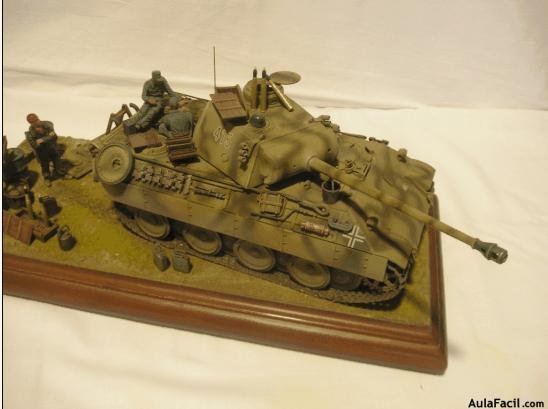 Diorama con el Panther Ausf. D