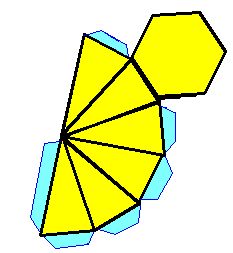 Construcción de una pirámide hexagonal