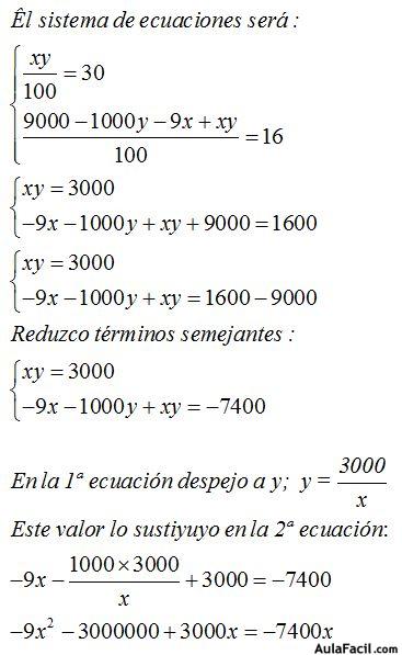 ecuaciones segundo grado
