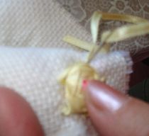 Te mostramos la Flor ya terminada de bordar.