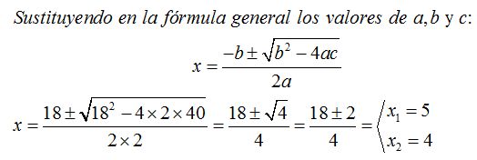13.3 Calcula las respuestas de la ecuación cuadrática