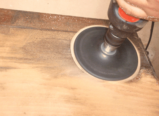 Así se vera cuando hayas terminado de lijar la parte lateral de nuestro