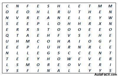 Find the following words in the Word Search