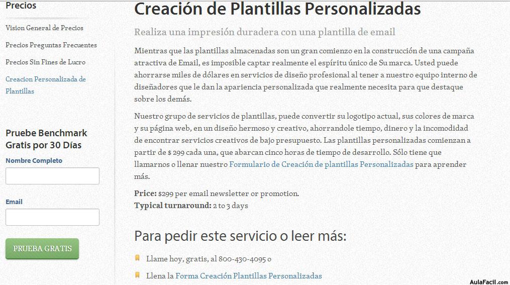 plantillas personalizadas