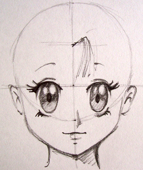 Dibujo Manga Cabello 1