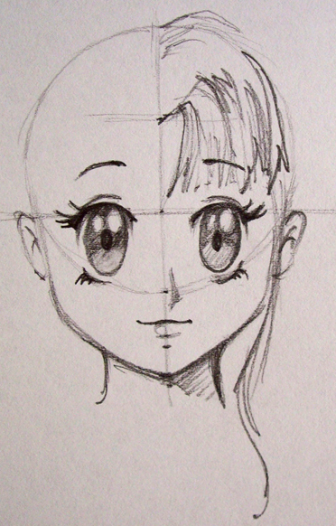 Dibujo Manga Cabello 2