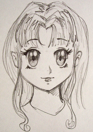 Dibujo Manga Colocando cuello