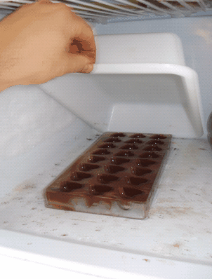 Colocar molde en freezer