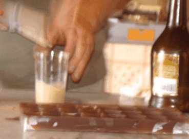 Licor de leche para los chocolates