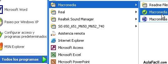 carpeta macromedia