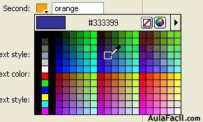 color tiene un número hexadecimal asociado