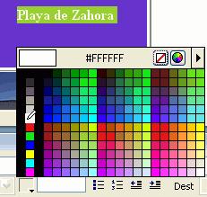 paleta de colores