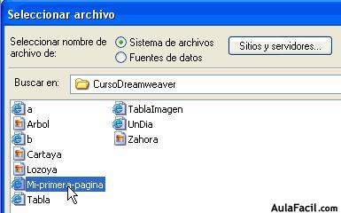 explorar y seleccionar el archivo