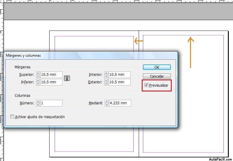 previsualizar los margenes