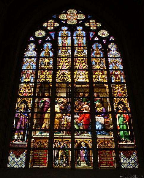 vidriera catedral de bruselas