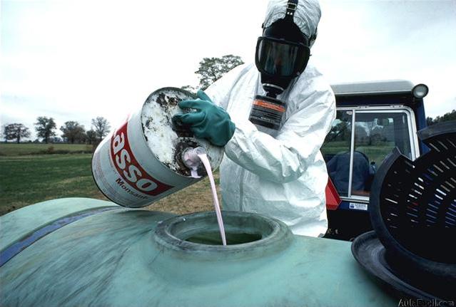 Plaguicida en agua de riego