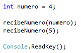 Recibe número