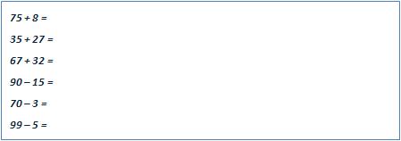 Write the answer to the following equations in full.