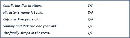 Are the sentences True (T) or False (F)