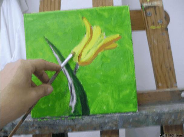 pintar flor