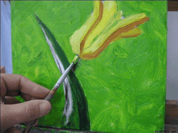 pintar flor