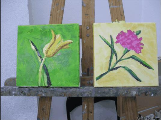 pintar flor