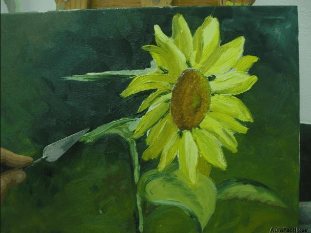 pintar girasol