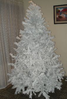 Arbol navideño blanco