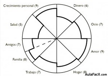 Ejemplo de rueda de vida