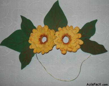 máscara de girasoles