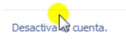 Cómo desactivar la cuenta de Facebook