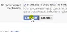 Cómo desactivar la cuenta de Facebook - Confirmar 