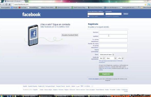 Cómo abrir una cuenta en Facebook