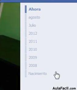 Recorrido por facebook - timeline