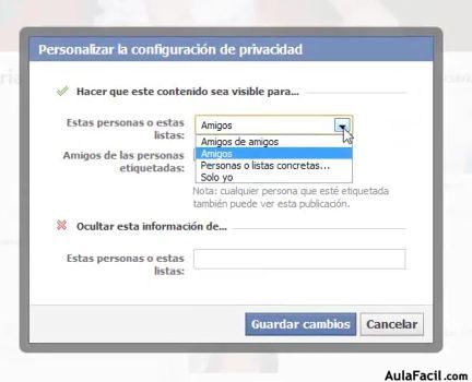 Para escribir un comentario en el muro de facebook, 