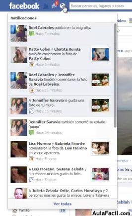 Notificaciones de Facebook