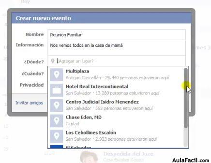 Cómo crear un evento en Facebook