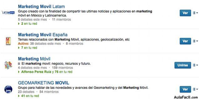 Grupos LinkedIn - Tus Grupos