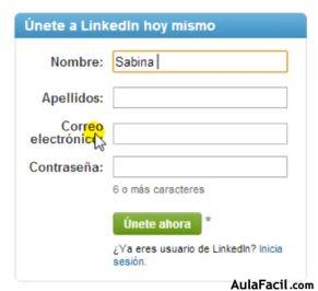 Cómo registrarse en LinkedIn