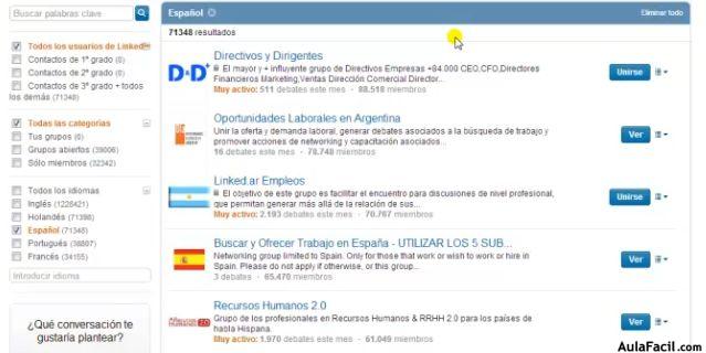 Grupos LinkedIn 