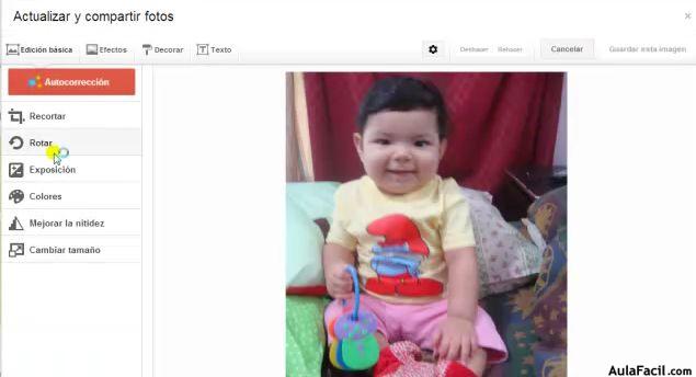 Fotos Google+ / Modificar imagen