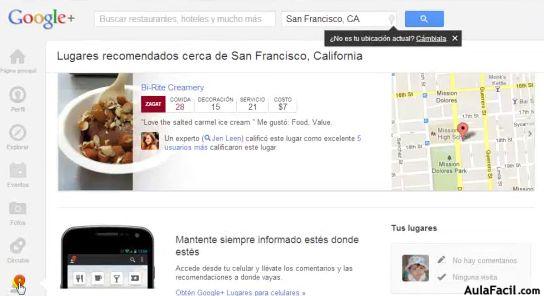 Lugares Google+
