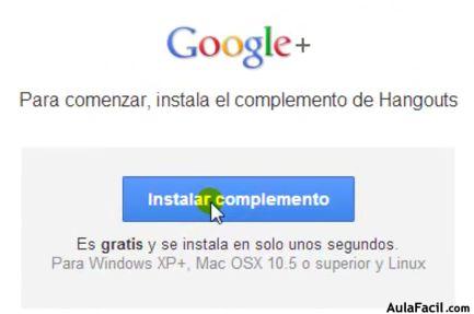 Hangouts o quedadas Google+