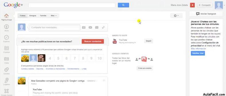 Pasar a Google+