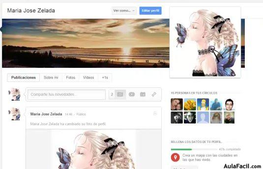 Perfil de Google+