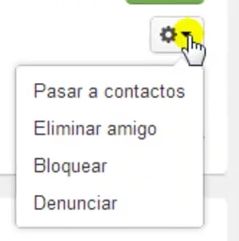 Cómo eliminar, bloquear, denunciar y pasar a contactos