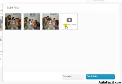 Cómo subir fotos