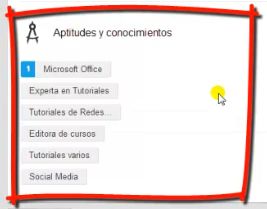 Cómo agregar Aptitudes y conocimientos a nuestro perfil